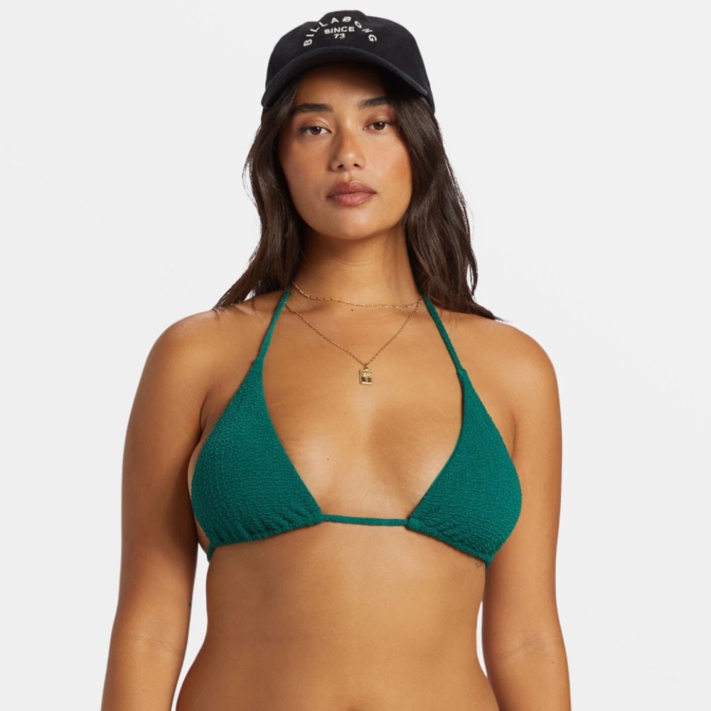 Billabong So Dazed Multi Way Triangle Bikini Top Green
